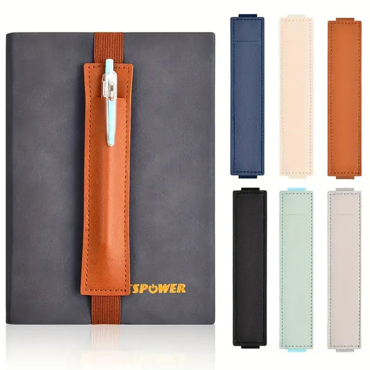 pen holder, leather pen holder, leather planner, leather pen, notebook with pen holder, notebook holder, leather notebook