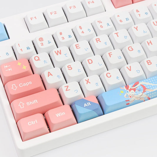 Anime PBT Keycaps XDA Profile - 130 Pink Caps