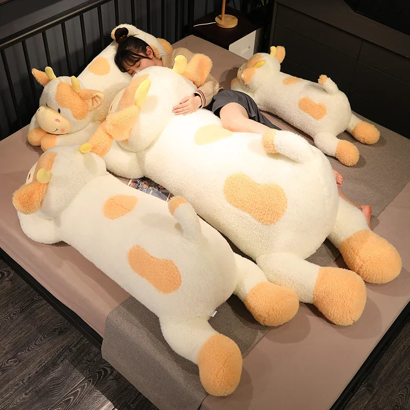 Cute 90cm/110cm Milk Cow Plush Toy