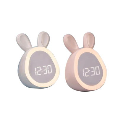 Réveil LED en forme de lapin adorable