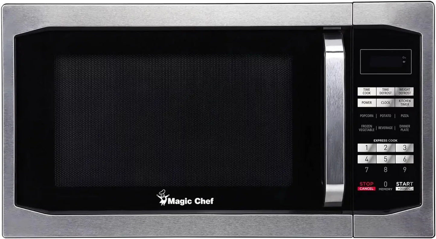 1100W Stainless Steel Digital Programmable Microwave