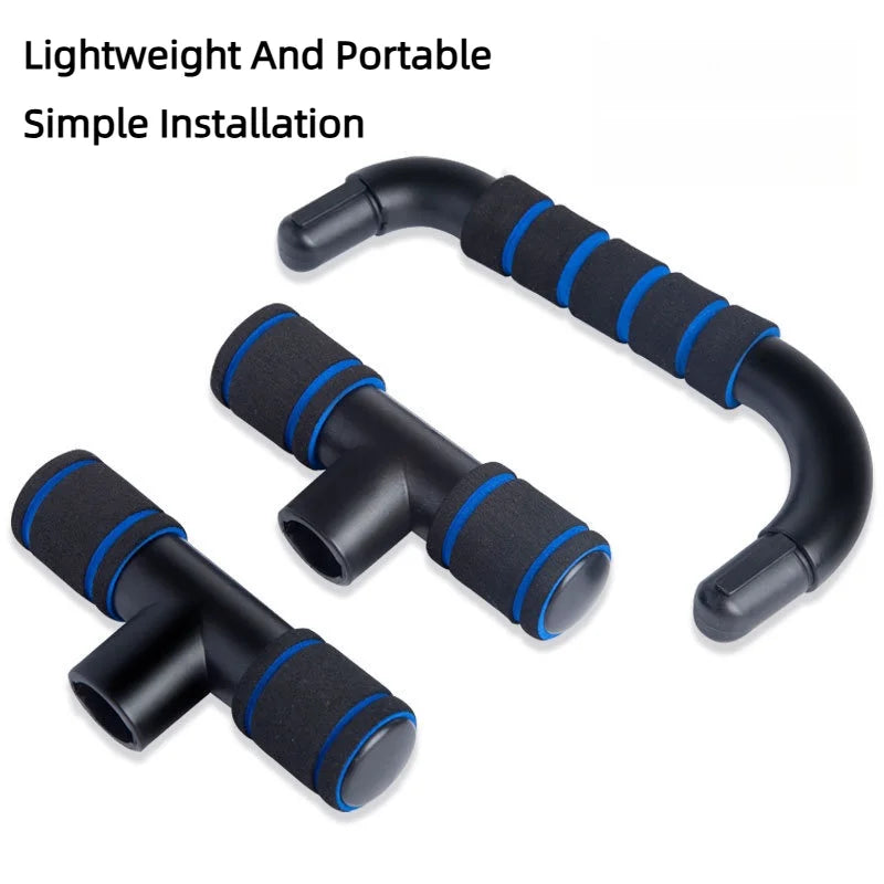 Non-Slip H-Shaped Push-Up Support Bar Gym Handles Power Rack Home Fitness Arm Chest Muscle Training Exercise