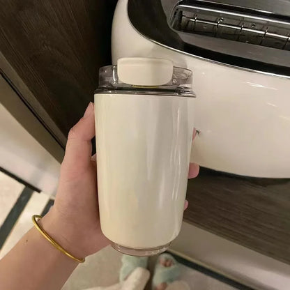 Tragbare 240-ml-Kaffeethermoskanne aus Edelstahl – auslaufsicherer Reisegetränkebecher