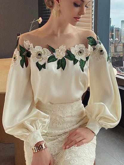 Women Long Sleeve Off Shoulder Tops Shirts