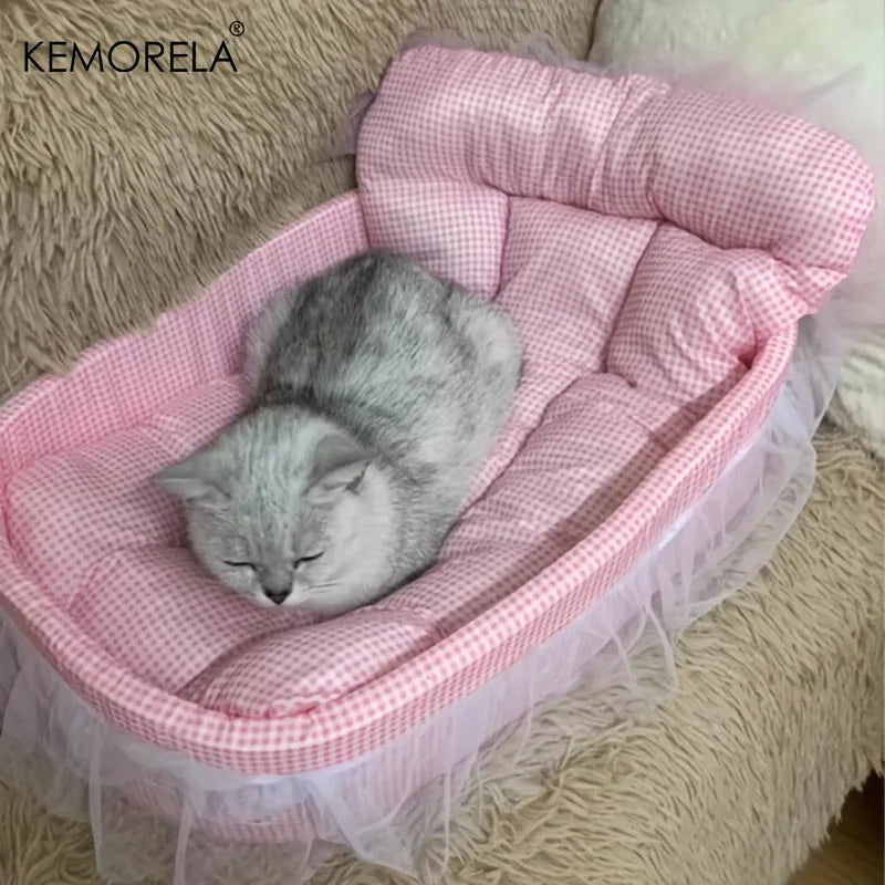 Luxury Rhinestone Pet Bed Set