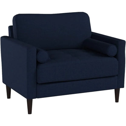 Graues Loveseat- und Loungesessel-Set