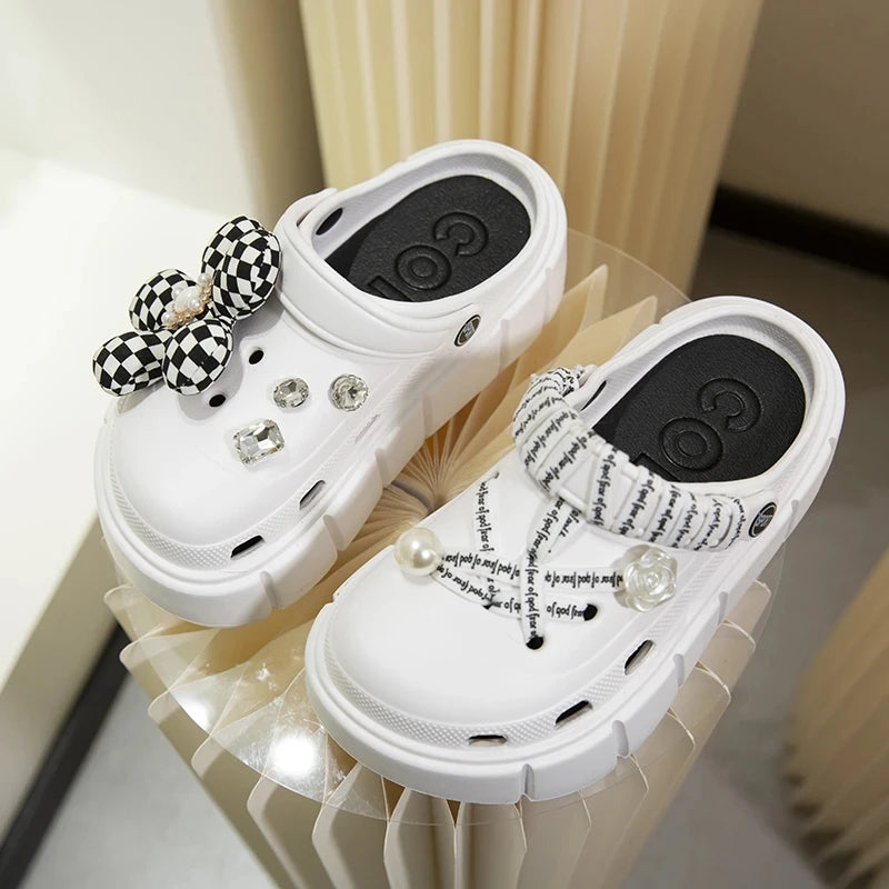 Summer tooling platform sandals cave slippers