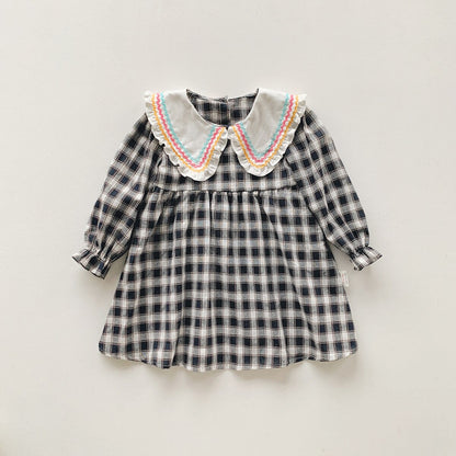 Girls' Printed Short Sleeve Dress