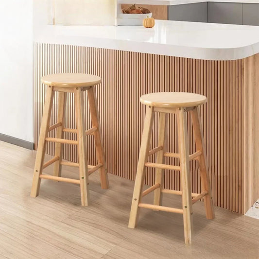 Tabouret de bar multifonctionnel en bois robuste et résistant
