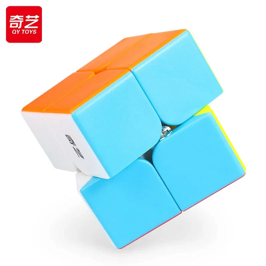 QiYi Dino Cube 3X3 Magic Speed Cube - Jouet de puzzle professionnel sans autocollant pour enfants