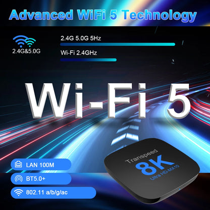 Transpeed ATV Android 13 TV Box - RK3528, Voice Assistant