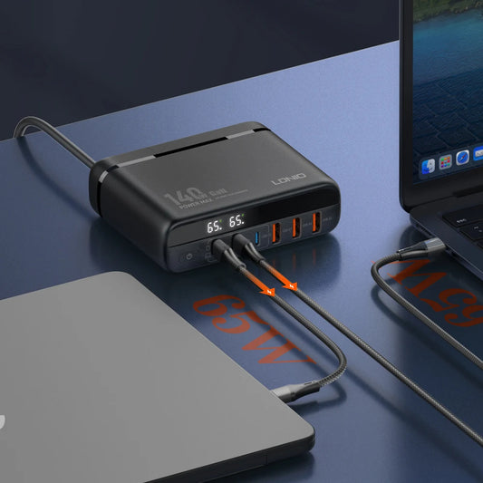 6-Port-USB-Schnellladung für alle Ihre Geräte