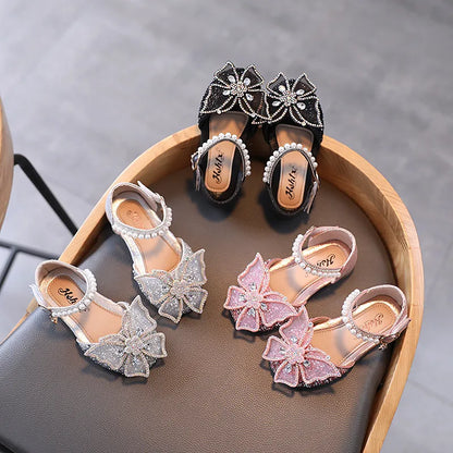 Summer Girls Sandals Fashion Rhinestone Bow