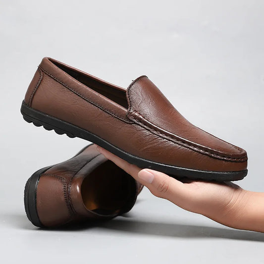 Klassische Komfort-Herren-Loafer aus echtem Leder