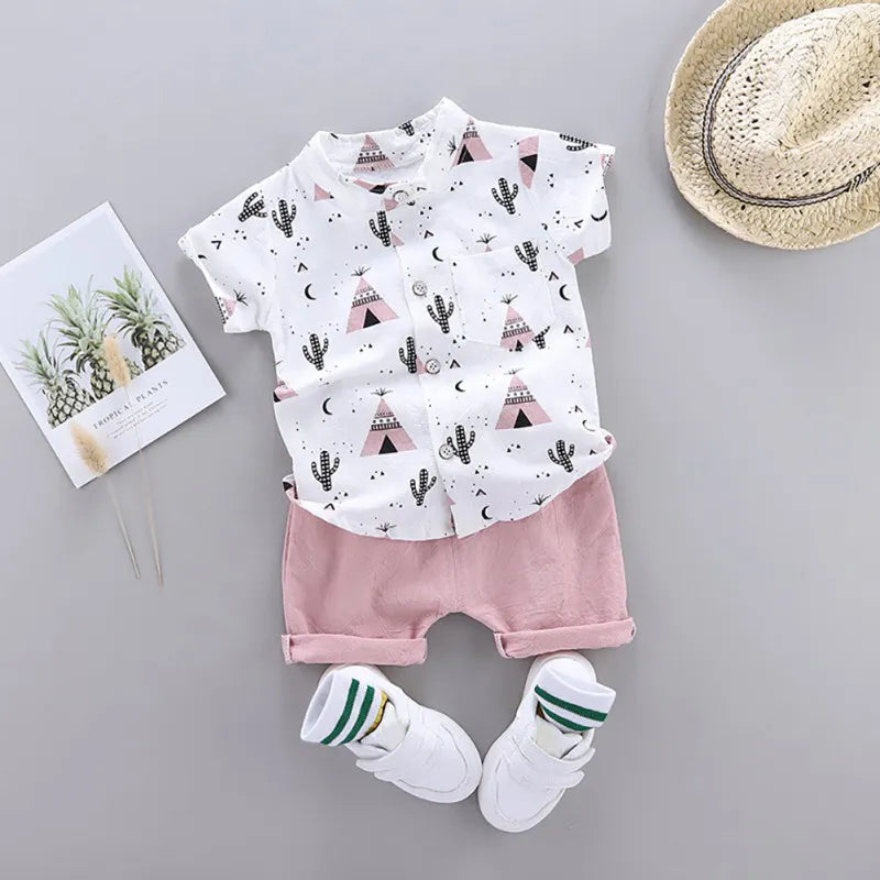 Adorable costume d'été pour bébés garçons