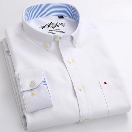 Chemise formelle blanche coupe slim pour hommes