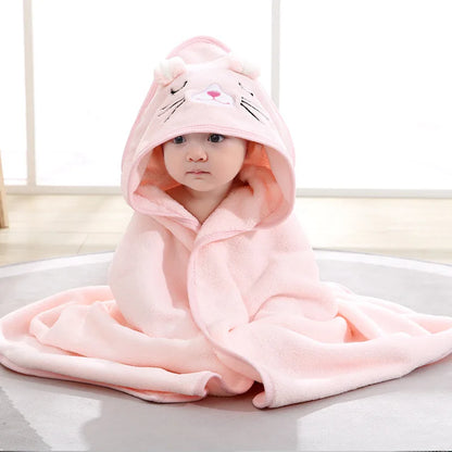 Cozy Cartoon Hooded Baby Towels Hooded Baby Towels