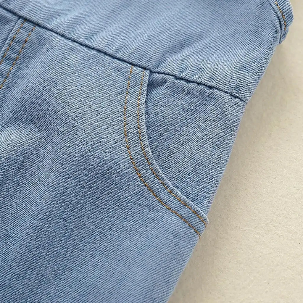 Newborn Baby Girl and Boy Romper Jeans