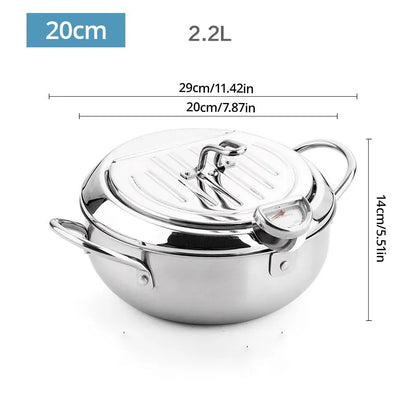Stainless Steel Thermometer Oil Pan