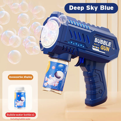 Fully Automatic Space Bubble Gun Outdoor Bubble Machine Toy