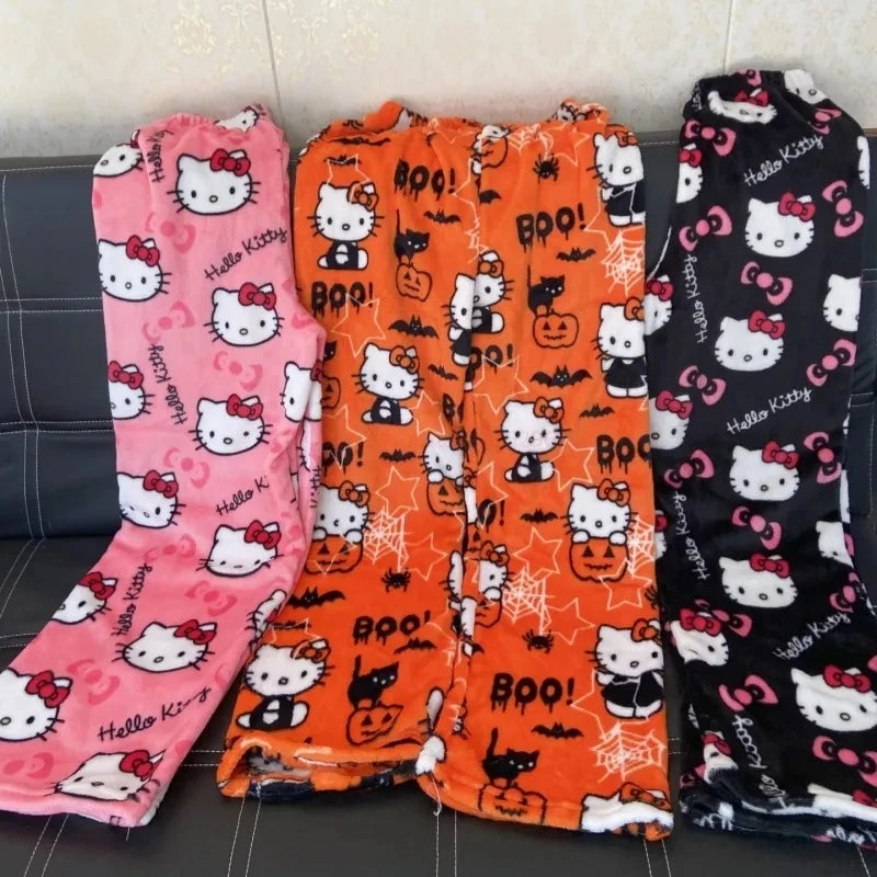 Kawaii Hello Kitty Flannel Pajama Pants