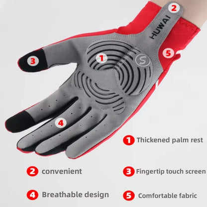 Touchscreen Cycling Gloves - Gel Padded Full & Half Finger Options