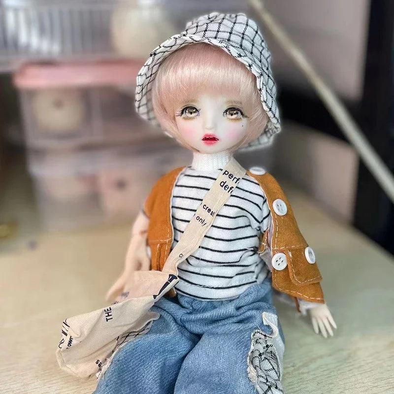 Poupée BJD 30 cm 1/6, ensemble complet avec 3 paires d'yeux – Jouet tendance et mignon pour filles