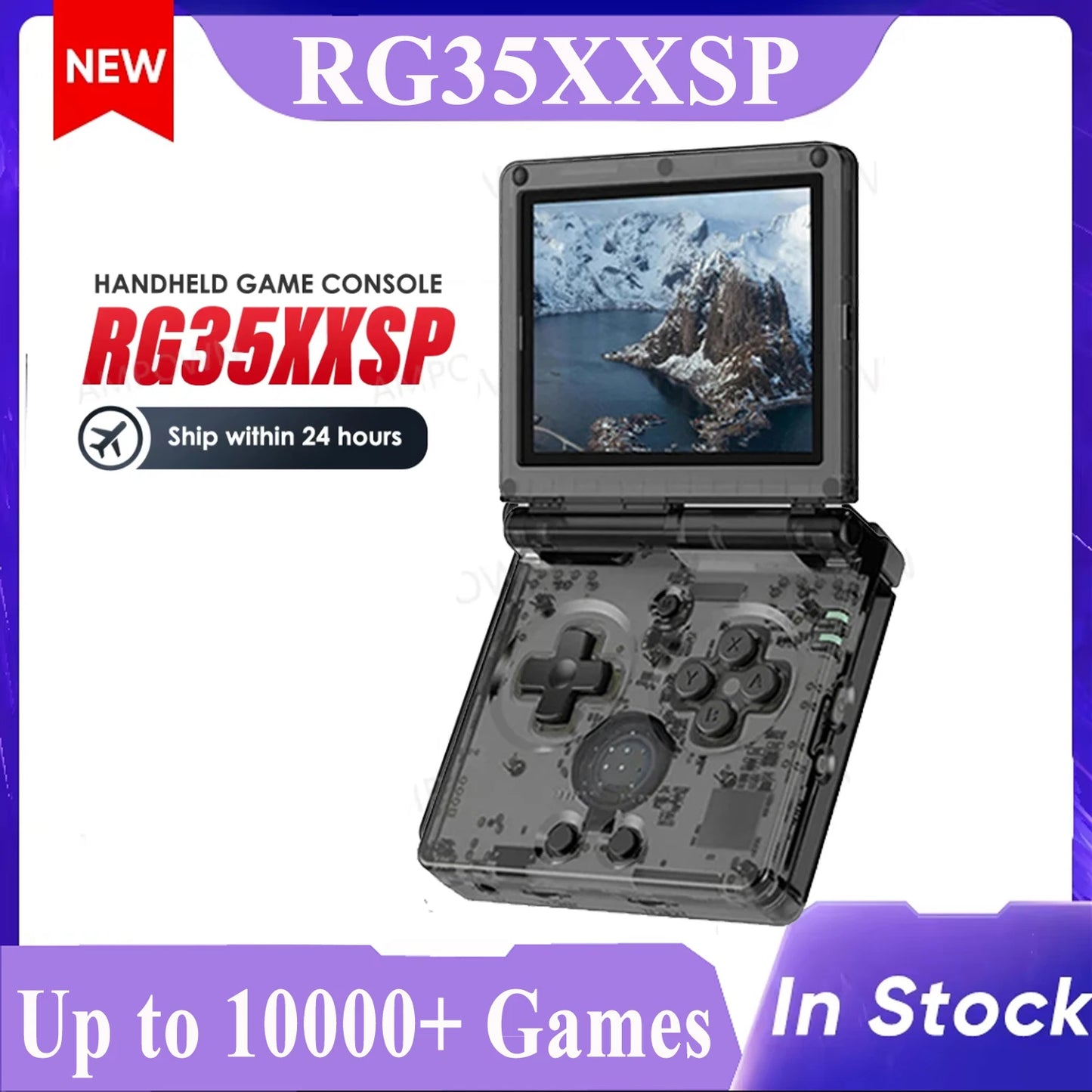 Console portable rétro Flip RG35XXSP 3,5 IPS