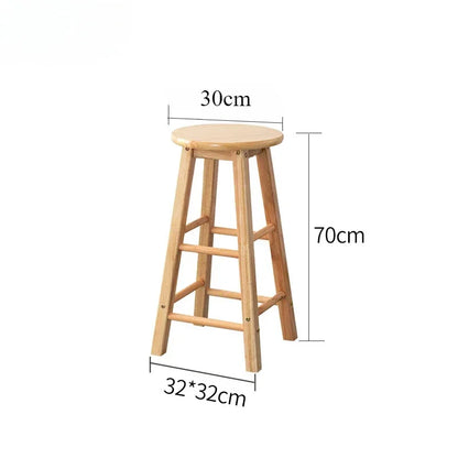 Multifunction Strong Load-Bearing Wood Stool Bar