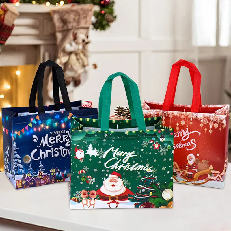 Kraft Christmas Gift Bags for Festive Packaging
