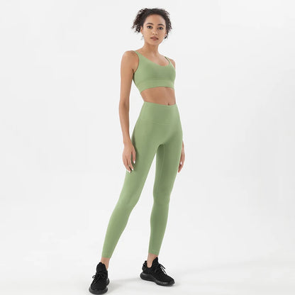 Collection de survêtements de yoga en nylon vibrant