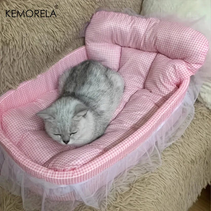 Luxury Rhinestone Pet Bed Set