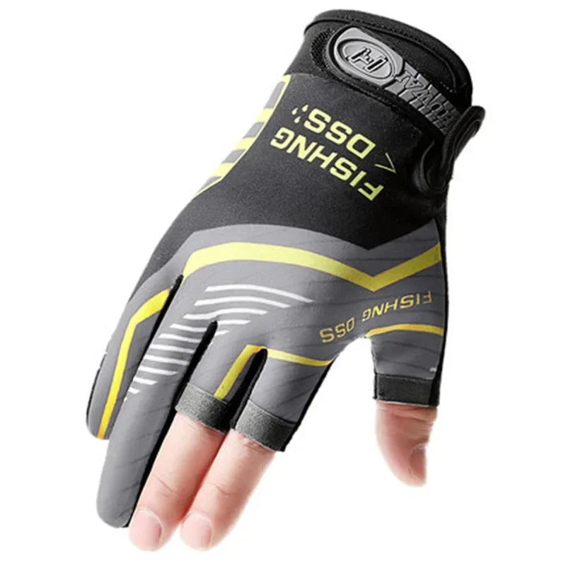 Men's Summer Fishing & Cycling Gloves – Three-Finger Cut