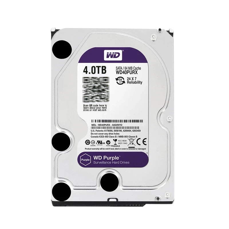 Interne Festplatte WD Purple Surveillance, 4 TB