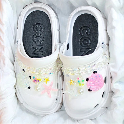 Summer tooling platform sandals cave slippers