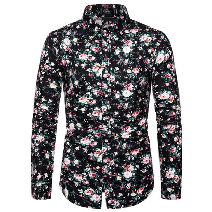 long sleeve shirt, long sleeve shirt men, floral mens shirt, mens shirt, long sleeve mens, men's long sleeve shirts, floral print shirt, mens floral print shirt