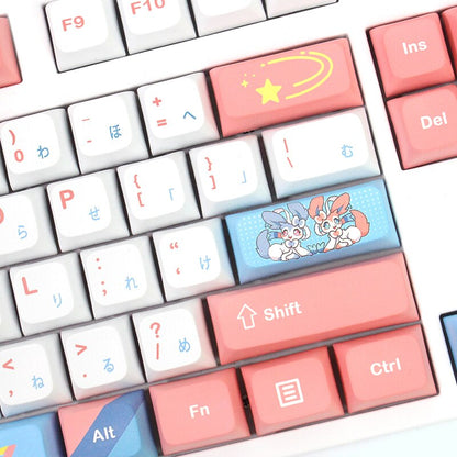 Anime PBT Keycaps XDA Profile - 130 Pink Caps