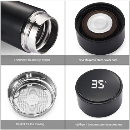 500ml Stainless Steel Thermos Bottle – LED Digital Temperature Display Vacuum Flask