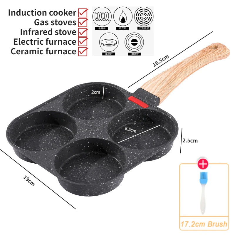 4-Hole Non-Stick Omelet Pan