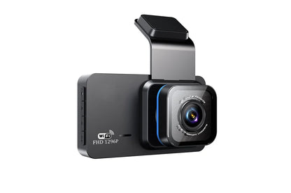 Caméra de tableau de bord avec caméra de stationnement DVR à double canal et vision nocturne, capteur G et WIFI