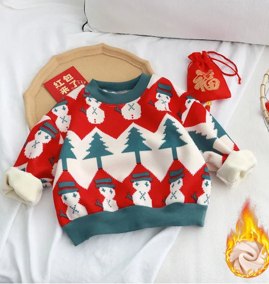 Kids Princess Christmas Party Sweater