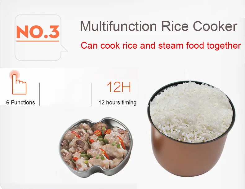 Mini Rice Cooker & Food Steamer