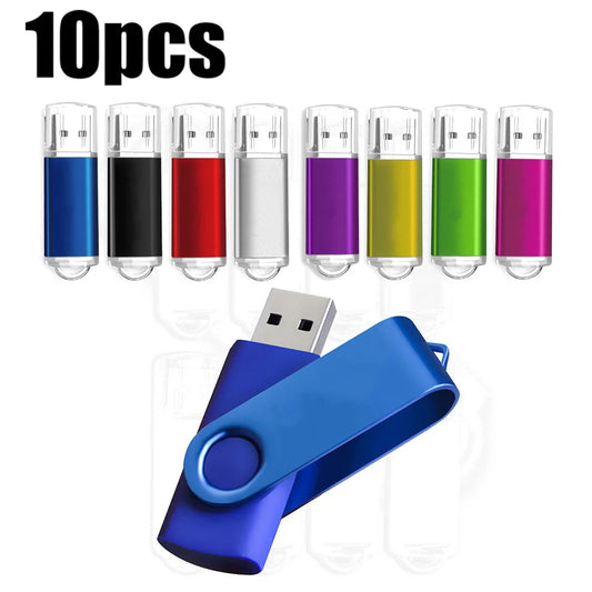 Clés USB 2.0 colorées en vrac - Capacités multiples