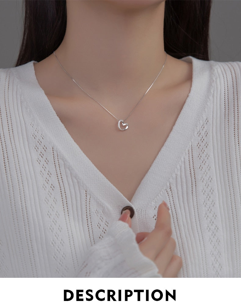 Heart Pendant Necklace for Women