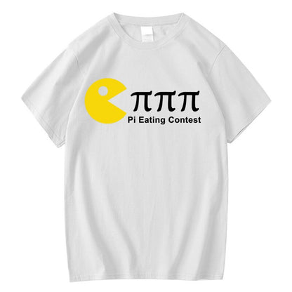 Lustiges π Disappearing Design Baumwoll-T-Shirt