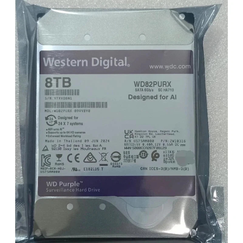 WD Purple Surveillance Internal Hard Drive