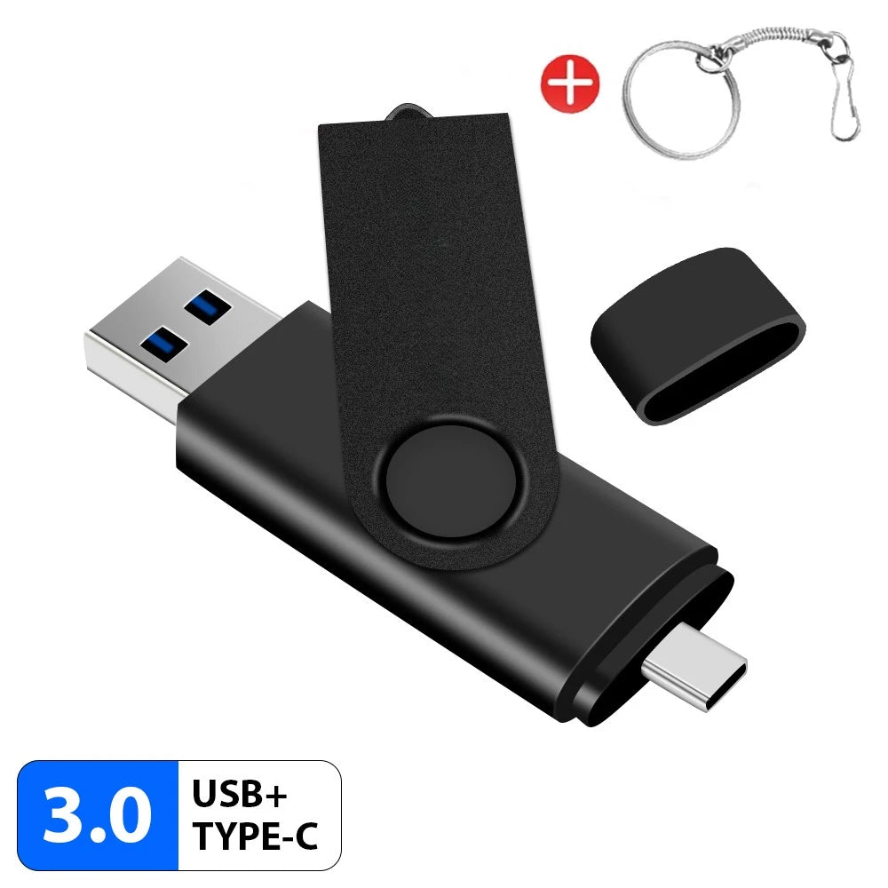Multifunctional OTG Type-C USB Flash Drive - 32GB to 128GB