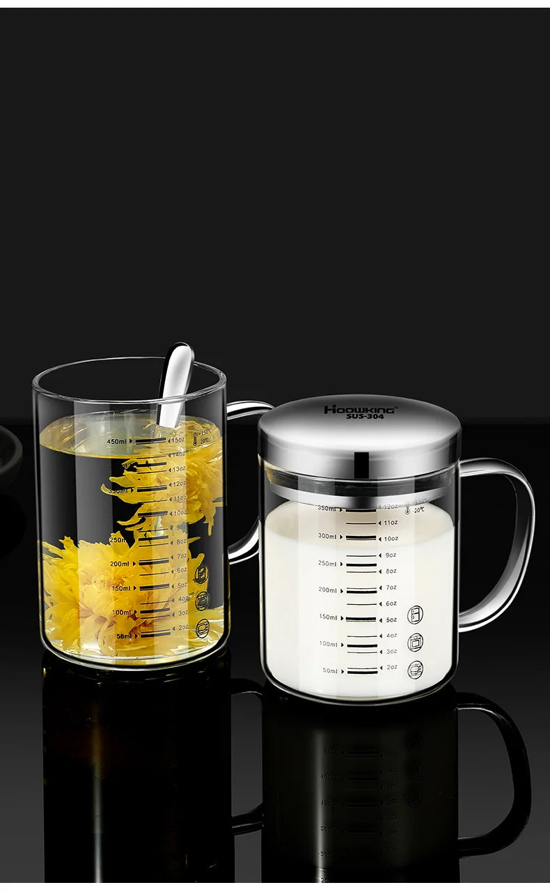 Gobelets doseurs borosilicatés multifonctions de qualité alimentaire