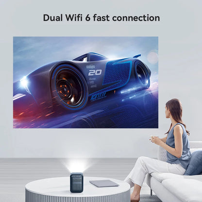 Mini projecteur portable Full HD 1080p Android 9.0 Wifi Son HIFI 