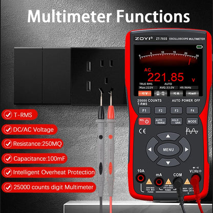 Oscilloscope et multimètre multi-instruments à double canal ZT-703S
